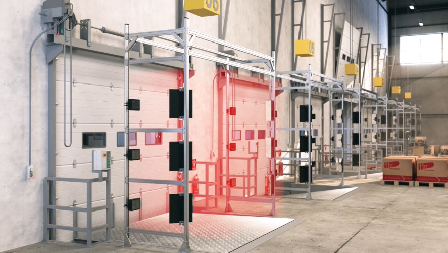 Sistema de Auto ID en muelles para identificación automática de pallets en almacenes