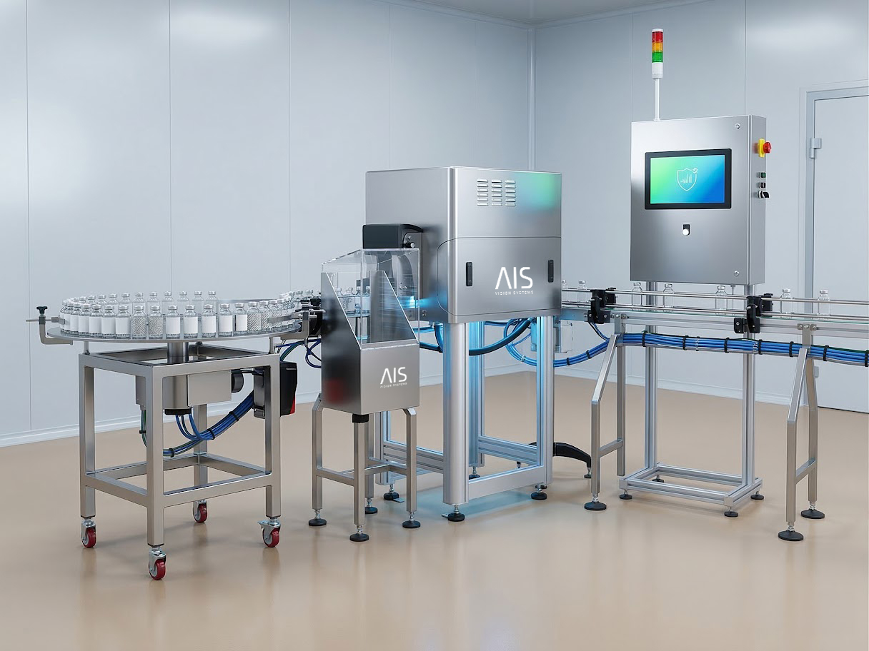Révolution dans le secteur Pharma : Contrôle d’étiquettes à 360° avec AIS REV 360 Compact